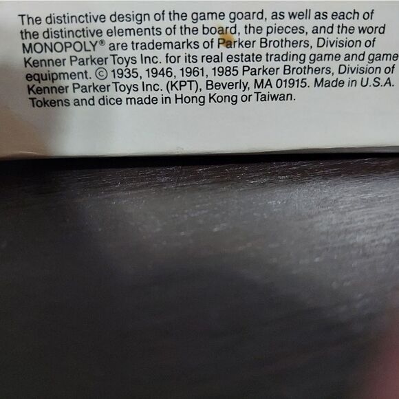 VINTAGE 1985 MONOPOLY GAME #0009-Complete-Made in - Picture 10 of 10